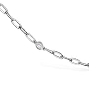 Bids.com 14K White Gold Bezel Set 1.00 Cttw Diamond 11 Station Necklace Necklaces