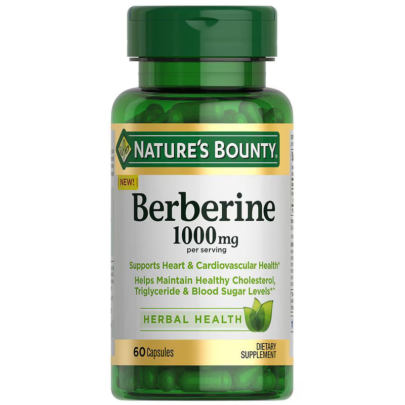 Nature's Bounty Berberine, 1000 Mg, 60 Capsules