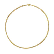 Bids.com Semi-Solid 14K Yellow Gold 4.5mm Miami Cuban Chain Necklace - Unisex Chain - 22 Inches Necklaces