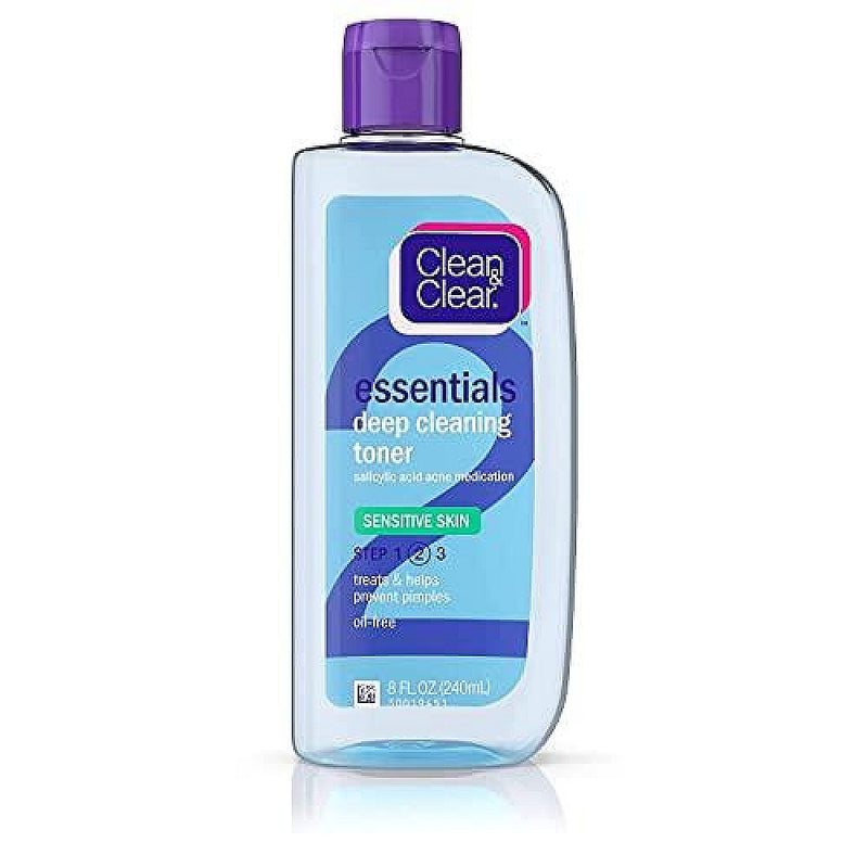 Clean & Clear Clean & Clear Essentials Deep Cleaning Toner Sensitive Skin 8 Fl Oz Toners White Smoke