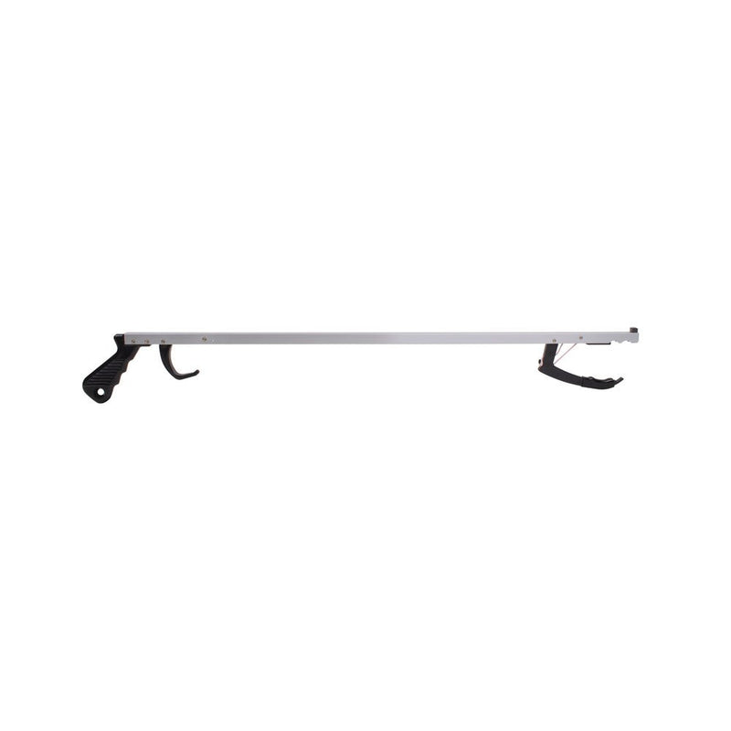 Carex 32-Inch Heavy-Duty Metal Reacher / Grabber Tool Medical White Smoke