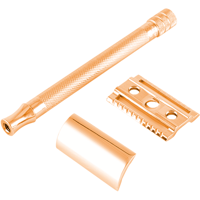 Merkur Safety Razor 24C Long Handle Rose Gold