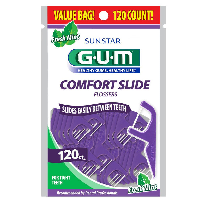 GUM GUM Eez-Thru Fresh Mint Flavor Comfort Slide Flosser Dental Floss