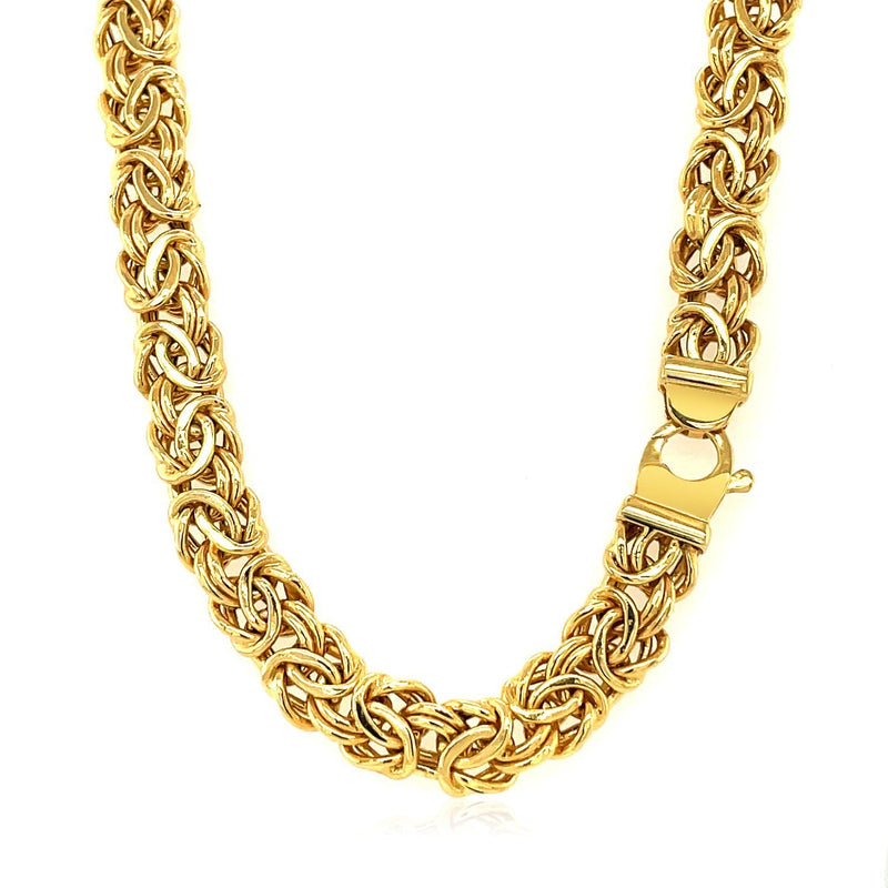 Bids.com 14k Yellow Gold Byzantine Motif Chain Necklace Necklaces