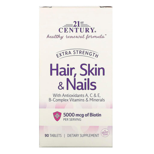 21st Century 21st Century Extra Strength Hair, Skin & Nails, 90 Tablets Nails Seashell