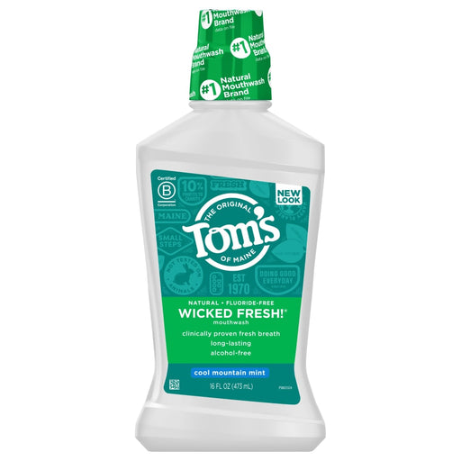 Tom's of Maine Tom's of Maine Mouthwash, Cool Mountain Mint, Wicked Fresh 16 Fl Oz Mouthwash