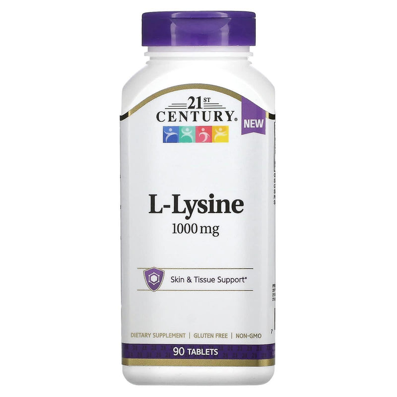 21st Century 21st Century Healthcare L-Lysine 1000 Mg, 90 Count Tablets Amino Acids