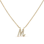 Bids.com 10K White Gold Diamond Accent "A" Initial Script Style Pendant Necklace Necklaces