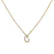 Bids.com 10K White Gold Diamond Accent "A" Initial Script Style Pendant Necklace Necklaces