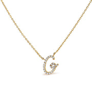 Bids.com 10K White Gold Diamond Accent "A" Initial Script Style Pendant Necklace Necklaces