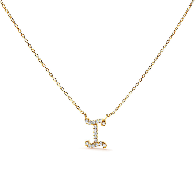 Bids.com 10K White Gold Diamond Accent "A" Initial Script Style Pendant Necklace Necklaces