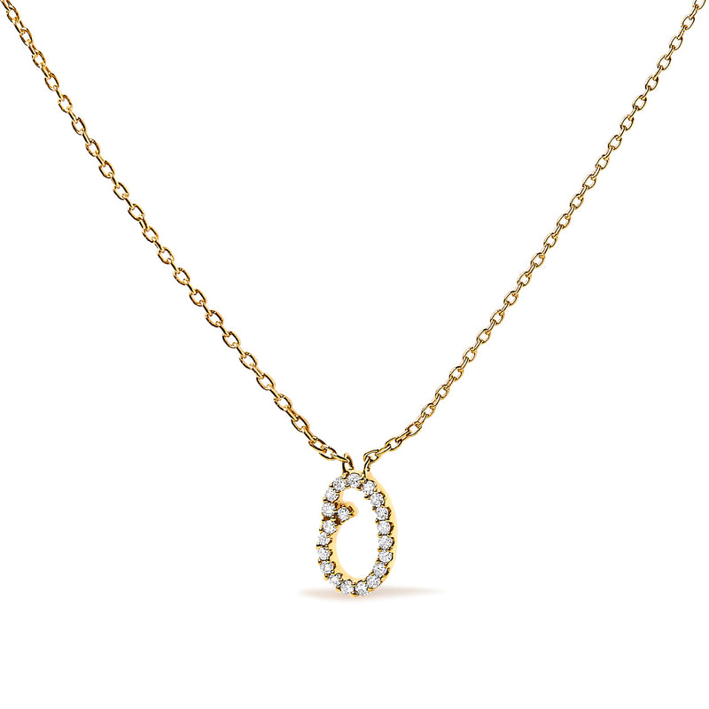Bids.com 10K White Gold Diamond Accent "A" Initial Script Style Pendant Necklace Necklaces