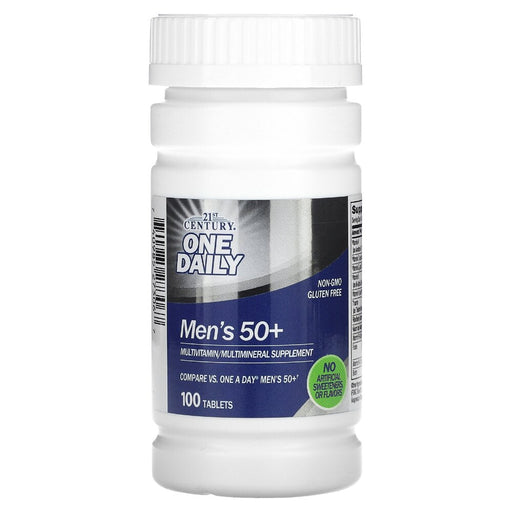 21st Century 21st Century One Daily, Men's 50+, Multivitamin Multimineral, 100 Tablets Vitamins & Supplements