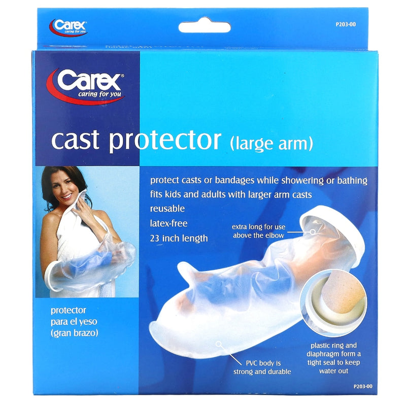 Carex Carex Cast Protector, Large Arm Cast & Bandage Protectors Deep Sky Blue