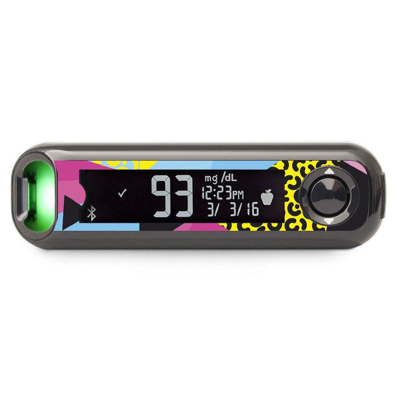 Peelz 90's Neon Bayer Contour© Next One Glucometer Peelz/Stickers