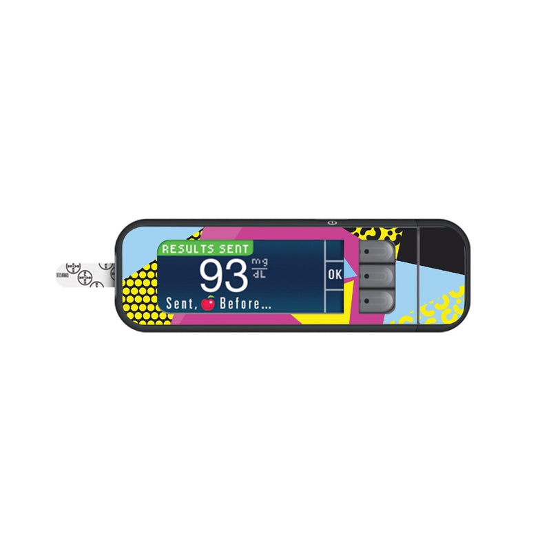 Peelz 90's Neon for Bayer Contour Next Glucometer Peelz/Stickers