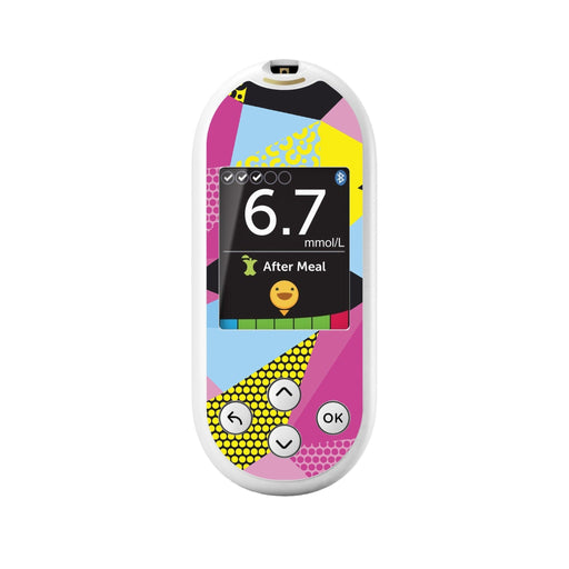 Peelz 90's Neon for OneTouch Verio Reflect Glucometer Peelz/Stickers