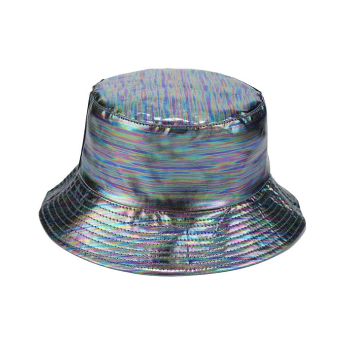 The Bullish Store - 90S Style Holographic Rainbow Bucket Hat