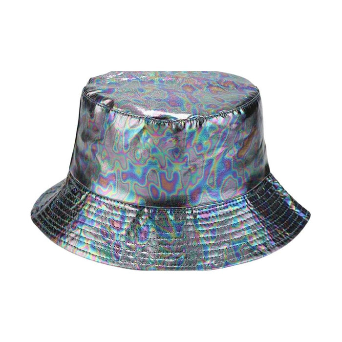 The Bullish Store - 90S Style Holographic Rainbow Bucket Hat