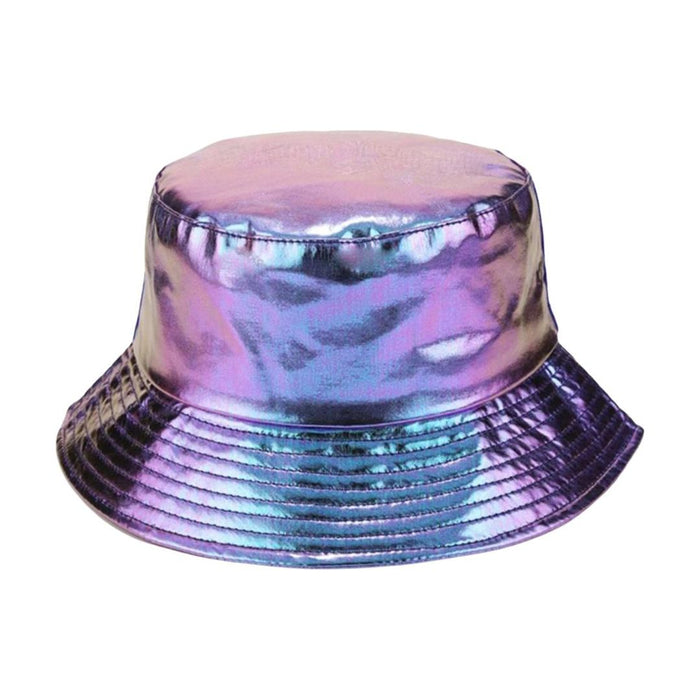 The Bullish Store - 90S Style Holographic Rainbow Bucket Hat