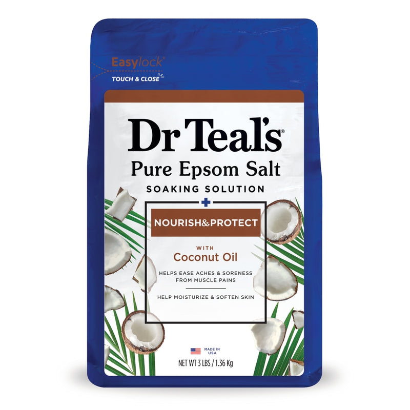 Dr Teal's Dr Teal's Pure Epsom Salt Soaking Solution Coconut Oil 3 Lb Bath & Body
