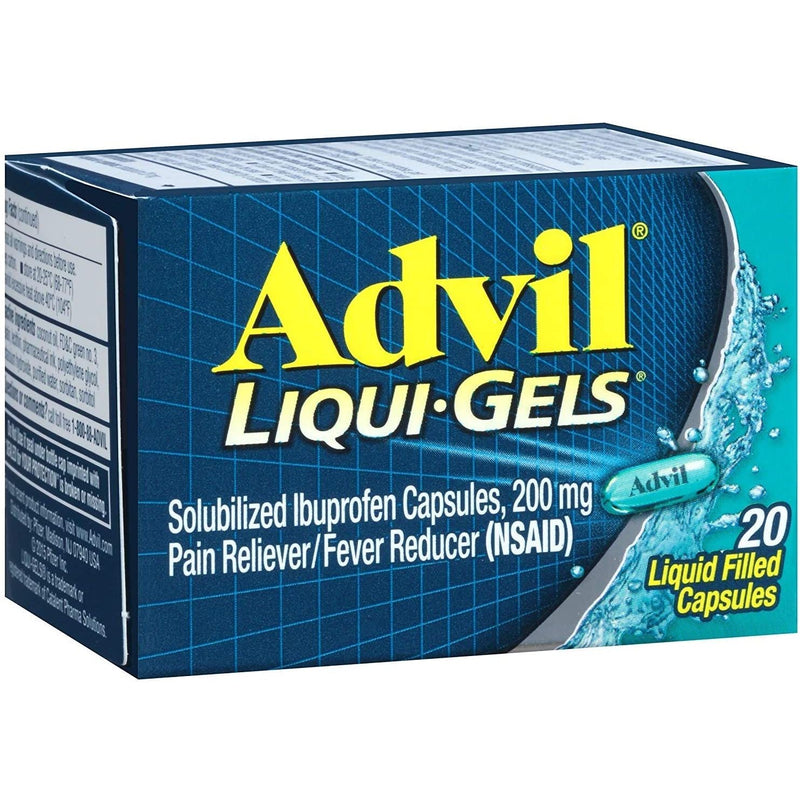 Advil Advil Liqui-Gels Pain Reliever/Fever Reducer Liquid Filled Capsules - Ibuprofen (NSAID) Health & Beauty