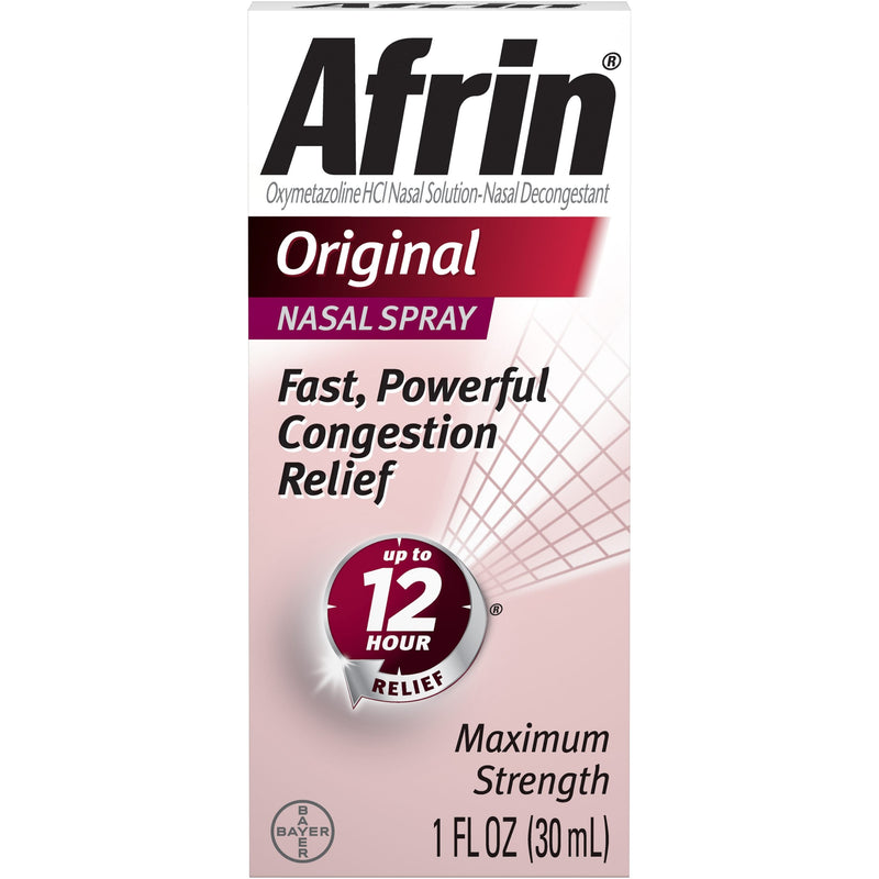 Afrin Afrin Nasal Spray, Maximum Strength, Original Health & Beauty