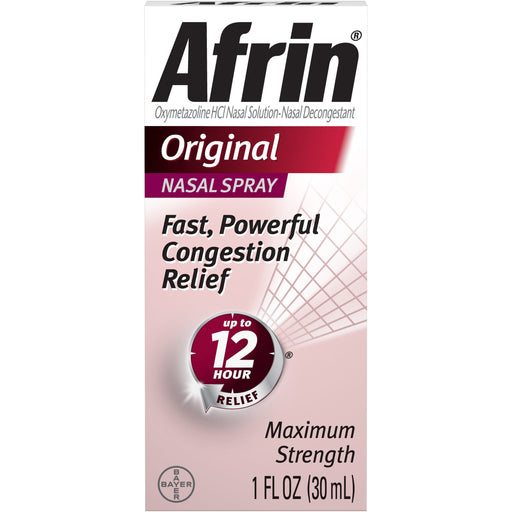 Afrin Afrin Nasal Spray, Maximum Strength, Original Health & Beauty