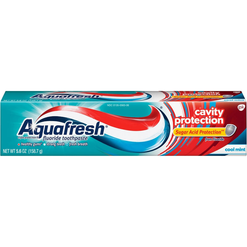 Aquafresh Aquafresh Cavity Protection Fluoride Toothpaste, Cool Mint, 5.6 Ounce Toothpaste