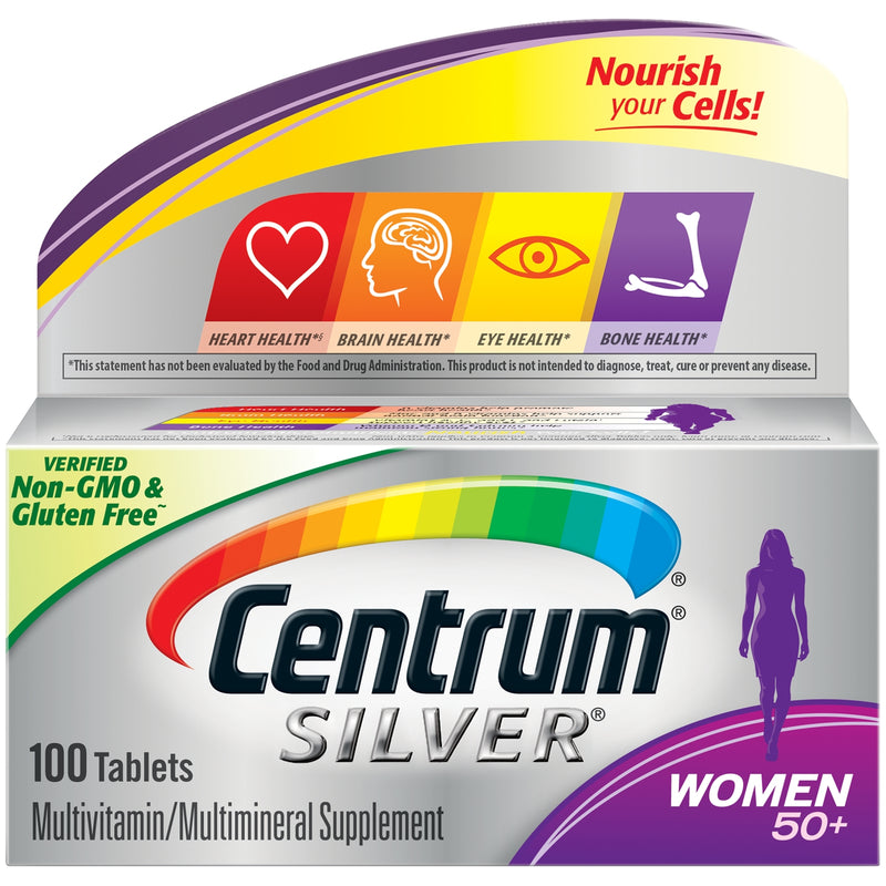 Centrum Centrum Silver Women 50+ Multivitamin Multimineral Supplement Tablets Vitamins & Supplements