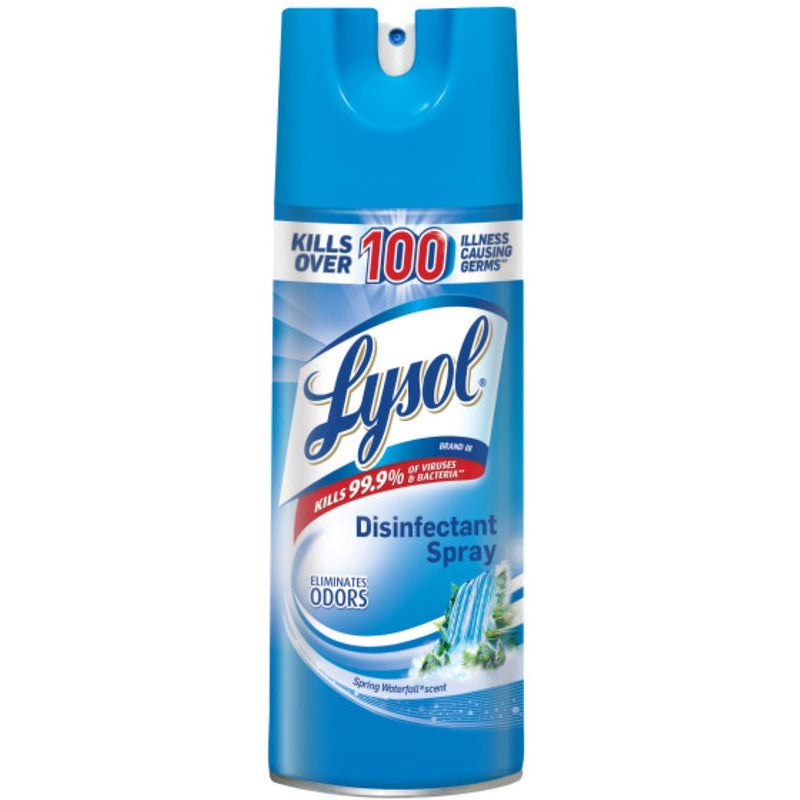 Lysol Lysol Disinfectant Spray, Spring Waterfall Scent, 12.5 Oz Aerosol Household Disinfectants