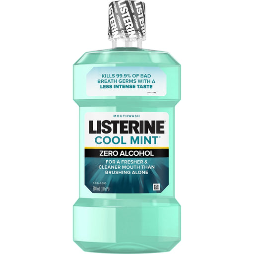 Listerine Listerine Mouthwash, Zero Alcohol, Cool Mint 1.05 Pt Mouthwash