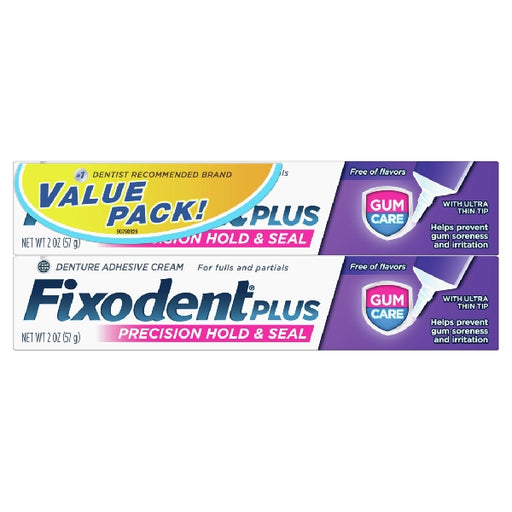 Fixodent Fixodent Plus Gum Care Superior Hold Denture Adhesive Cream Flavor Free Oral Care
