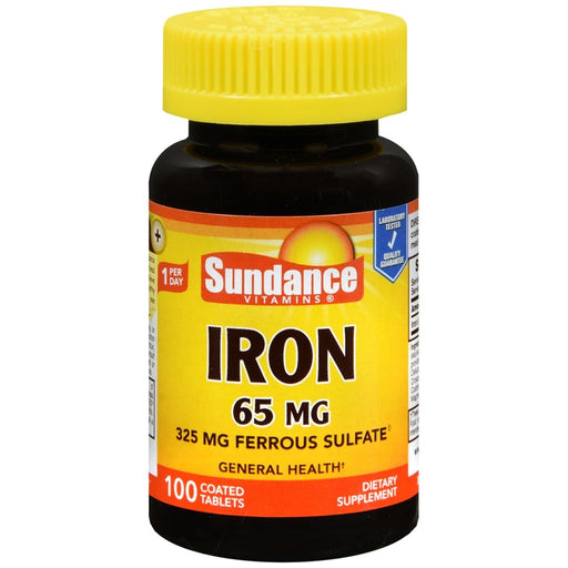 Sundance Sundance Vitamins Iron 65 Mg 100 Coated Tablets Vitamins & Supplements