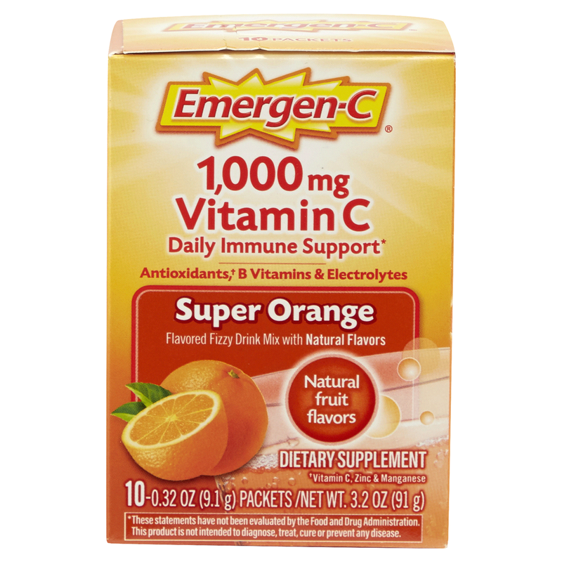 Emergen-C Best English Titles Option 1: The Optimized E-Commerce Title (Best for Search)  Emergen-C Vitamin C 1000mg Powder, Immune Support Fizzy Drink Mix, Super Orange, 10 Packets Vitamins & Supplements