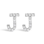 Bids.com 10K White Gold 1/10 Cttw Diamond Initial â€œAâ€ Stud Earring Earrings