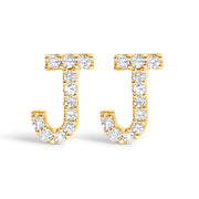 Bids.com 10K White Gold 1/10 Cttw Diamond Initial â€œAâ€ Stud Earring Earrings