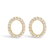 Bids.com 10K White Gold 1/10 Cttw Diamond Initial â€œAâ€ Stud Earring Earrings