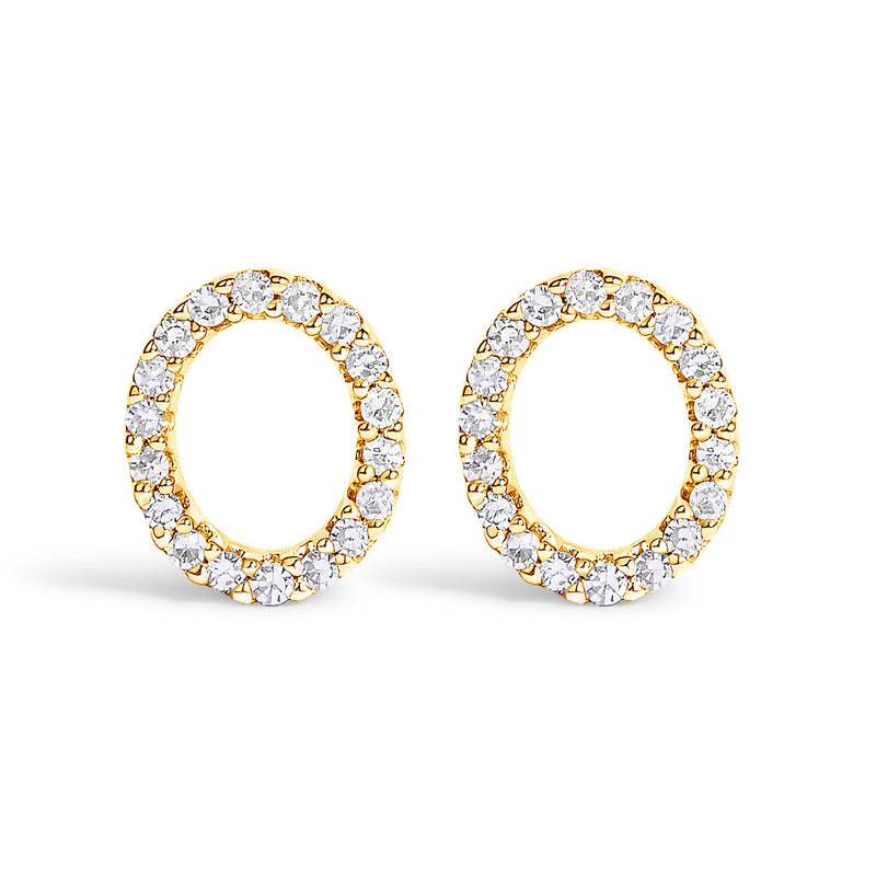 Bids.com 10K White Gold 1/10 Cttw Diamond Initial â€œAâ€ Stud Earring Earrings