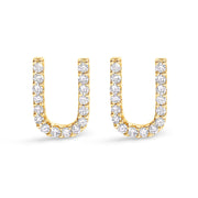 Bids.com 10K White Gold 1/10 Cttw Diamond Initial â€œAâ€ Stud Earring Earrings