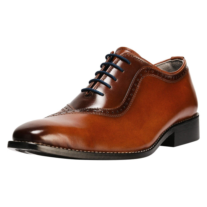 Debonair Genuine Leather Oxford Style Dress Shoes