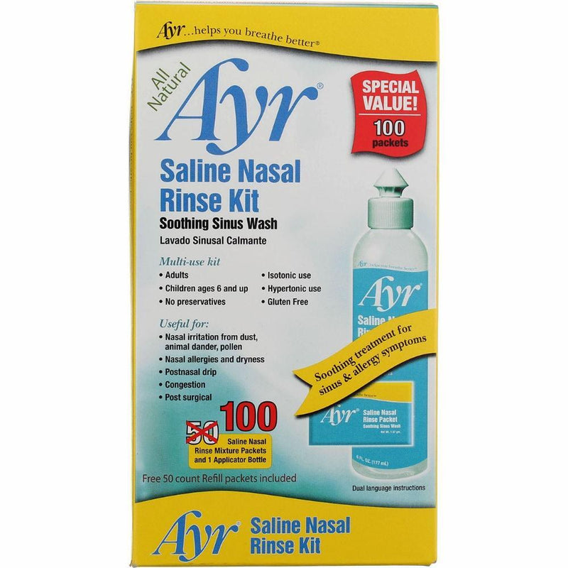 Ayr Ayr Saline Nasal Rinse Kit Health & Beauty