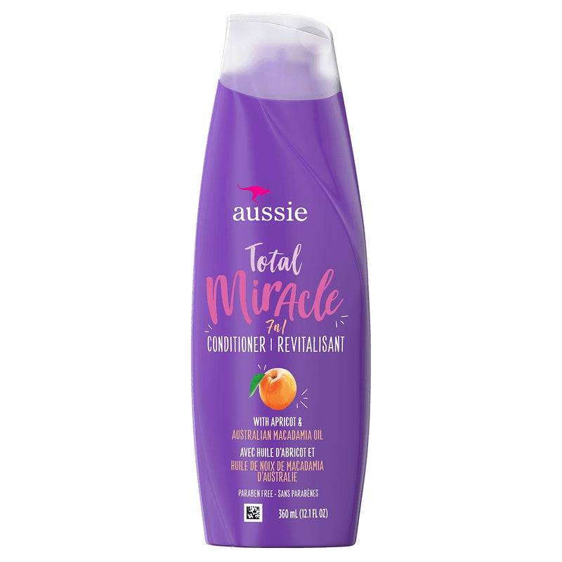 Aussie Aussie Total Miracle Conditioner with Apricot & Australian Macadamia Oil, 12.1 fl oz Conditioners