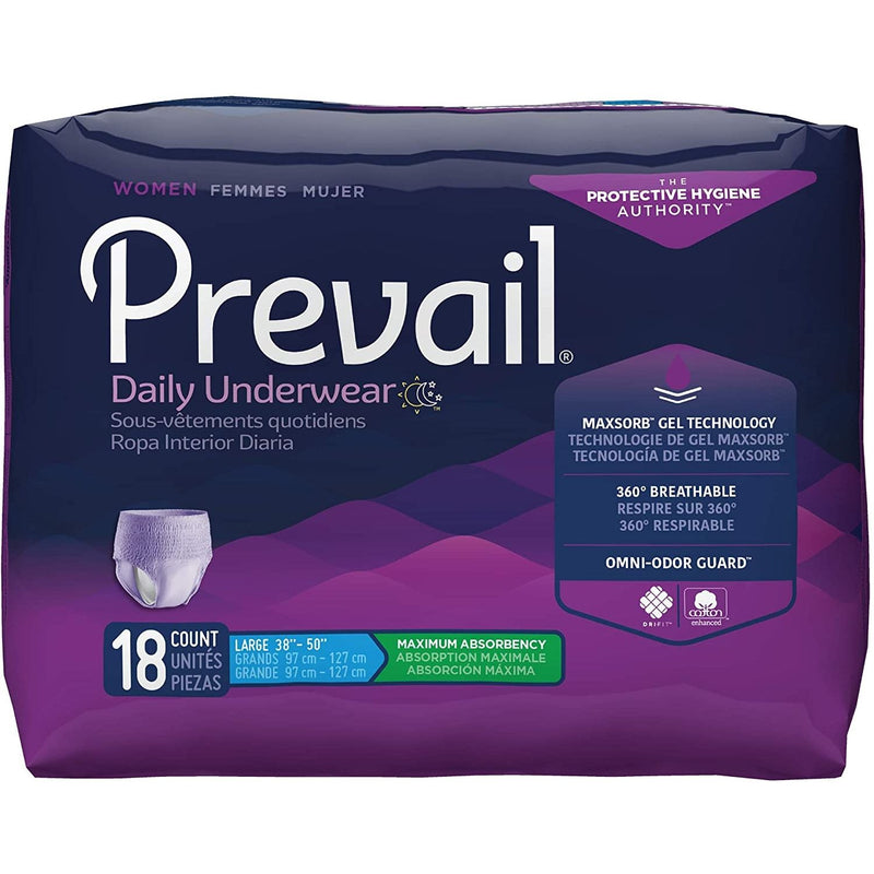 Prevail Prevail® Women's Underwear – Maximum Absorbency (Large) Incontinence Aids