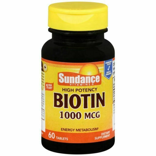 Sundance Sundance Vitamins 1000 Mcg  High Potency Biotin 60 Tablets Vitamins & Supplements