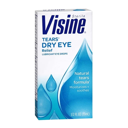 Visine Visine Tears Dry Eye Relief 0.5 Fl Oz Box Health & Beauty