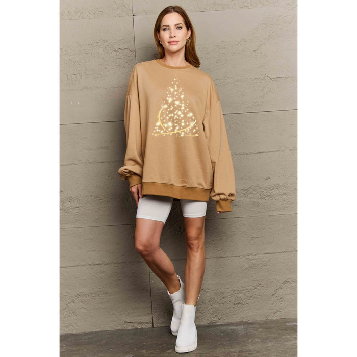 Simply Love Graphic Round Neck Sweatshirt