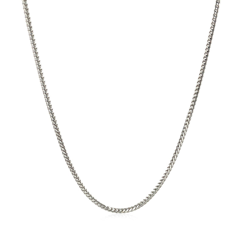Bids.com 14k White Gold Franco Chain 1.2mm Necklaces