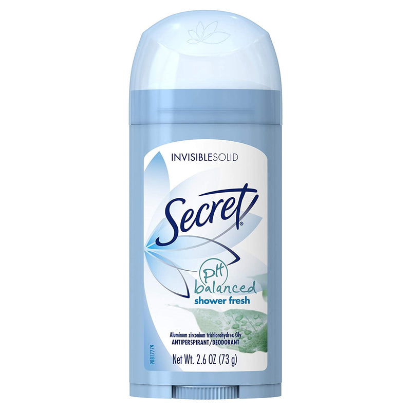 Secret Secret Shower Fresh Invisible Solid Antiperspirant & Deodorant - 2.6oz Deodorant