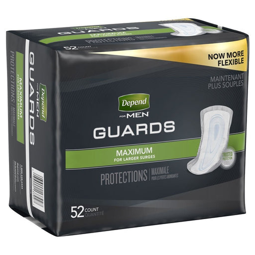 Depend Depend Fresh Protection Incontinence Guards for Men, Maximum Absorbency, 52 Count Incontinence Aids